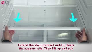 LG Refrigerator   Shelf Adjustment and Removal