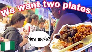 BLACK GIRL STEALS CHINESE PEOPLE’S HEARTS SELLING THIS..  | NIGERIAN JOLLOF RICE