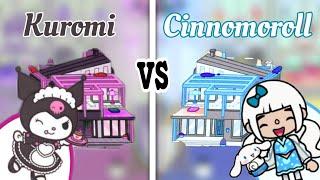 Toca life world | Cinnomoroll  vs Kuromi  [ cute toca boca house ideas ]