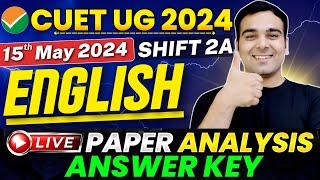 CUET 2024 English Answer-Key | Paper Analysis ️