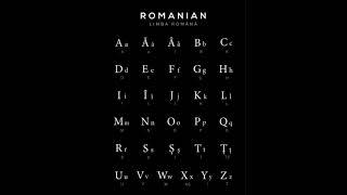 Romanian Alphabet #shorts #pronunciation #language #romanian #alphabet #romania #language #world #yt