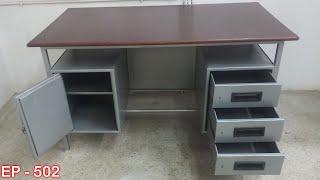 metal steel  office table | study table | working table | office desk | EP.502 | sri maari furniture