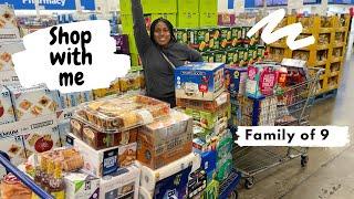 SAM'S CLUB GROCERY SHOPPING FOR LARGE FAMILY || SHOPPING CHRISTMAS DAY || SHOP WITH ME MOM OF 7!!