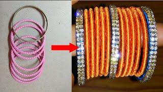 Old bangles converted into new bangles.