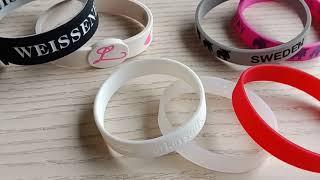 All kinds of silicone bracelets