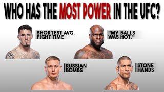 Who has the MOST POWER in the UFC? (Tier list)