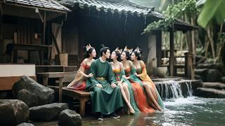 A man enters a strange novel where sexy witches take turns seducing him、stealing his virginity