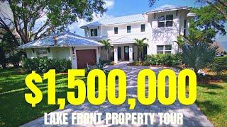 Inside an Unbelievable $1.5 MILLION Lake Front Modern Luxury Home in Orange County Florida!