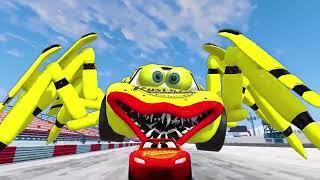 Espic escape From Lightning McQueen Spider Eater & Robot Eater,Coffin dance song cover.