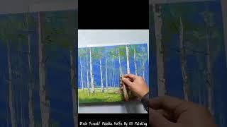 신재흥 ~자작나무  숲 (Birch Forest)  그리기/Palette Knife By Oil Painting    #풍경화 #갤러리    #미술강의 #artist #원대리
