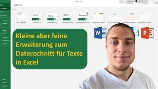 Erweiterung zum verbesserten Datenschnitt für Texte in Excel