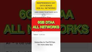 6GB Data bonus for all networks |  Ghana Independence Day offer