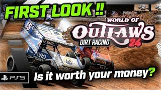 First Look - World of Outlaws Dirt Racing 24 - PS5 Version Gameplay