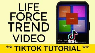 How to Create Life Force Trend Video on Tiktok | Capcut Template Life Force 2025