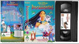 Pocahontas (19th March 1996 - UK VHS)