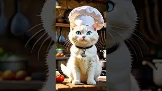 adorable attractive cat in the kitchen. #cat #cutecat
