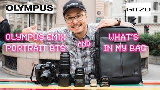 Olympus OM-D E-M1X Portrait Shoot BTS and What's in Jimmy's bag - RED35