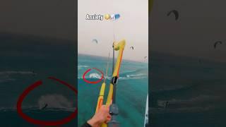 This was so close  Action of a Crazy Kitesurfer!