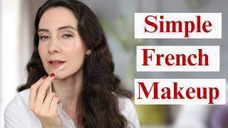 SIMPLE FRENCH MAKEUP LOOK | Easy to follow neutral makeup tutorial French Skincare |BEAUTY SECRETS