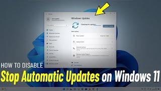 Stop Automatic Updates On Windows 11 | How To Disable automatic Update | Turn Off Auto updates 