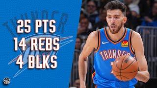 Chet Holmgren 25 pts 14 rebs 4 blks vs Nuggets 24/25 season