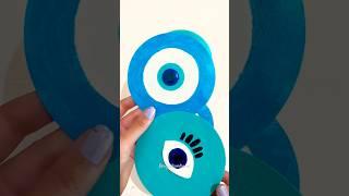 How I turn trash CDs into Evil Eye wall hanging  #shortsfeed #diy #song #trending #viralvideo #new