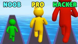 NOOB vs PRO vs HACKER in Giant Rush!