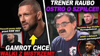 TRENER RAUBO OSTRO O SZPILCE!!(KSW,UFC,MMA,GAMROT,BŁACHOWICZ,LEWANDOWSKI,PUDZIANOWSKI,JONES,NEWS)