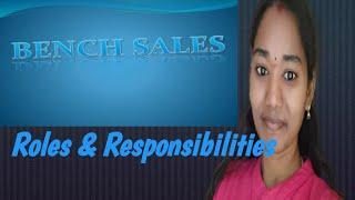 Bench Sales Recruiter Roles and Responsibilities