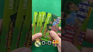 Real Madrid vs FC Barcelona predicción con cromos #cromos #cromosdefutbol #futbol #realmadrid