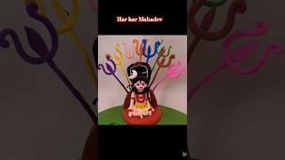 Diy Super Clay se Har Har Mahadev #shorts #short #mahadev #shiva #superclay #clayart #diy