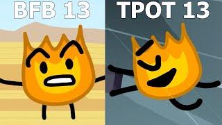 Firey Junior In BFB 13 Vs TPOT 13