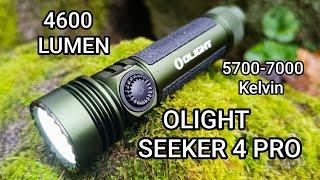 Olight Seeker 4 Pro Led Taschenlampe 4600 Lumen Review Flashlight Beamshots