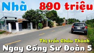 Bán nhà 6m mặt tiền đường nhựa 30m ngay Cổng Sư Đoàn 5 thị trấn Châu Thành Tây Ninh giá rẻ 890 triệu