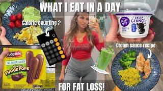 What I eat in a day for FAT LOSS|  How to count calories and macros the RIGHT way!