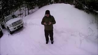 VISUO XS812 DRONE QUICK FLIGHT TEST AT -25 CELCIUS WINTER