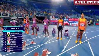 Unbelievable, Men's 100m Race in Rome Diamond League.