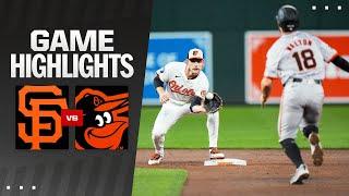 Giants vs. Orioles Game Highlights (9/17/24) | MLB Highlights