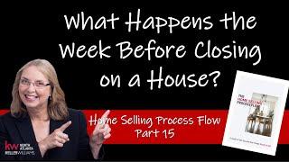 What Happens the Week Before Closing on a House?  What to Do Before Closing on a House.