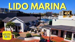 Lido Marina Village | Newport Beach CA | 4K Walking Tour