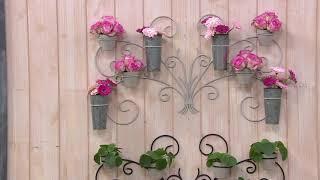 Martha Stewart Fleur De Lis Wall Accent with Pots on QVC