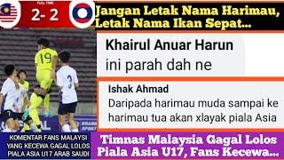 Komentar Fans Malaysia Yang Kecewa Timnas Juniornya Gagal Lolos Piala Asia U17 || Asian Cup U17