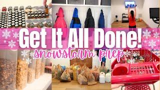 Get It All Done Snow Day Prep! Mom Life Vlog! Get It All Done Day In The Life