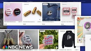 Online sellers flooded with merchandise of UnitedHealthcare CEO shooting suspect