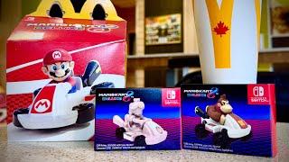 More Unboxing 2024 McDonalds Happy Meal Toys Nintendo Mario Kart Toys (Pink Gold Peach Kart!)