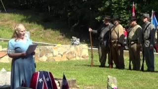 Confederate Headstone Dedication Pvt Micajah Hulsey