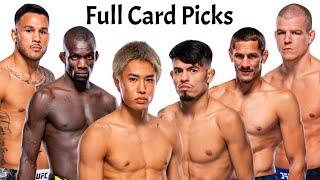 My Full Card Predictions & Breakdown For UFC Fight Night Tatsuro Taira vs Brandon Royval