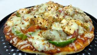 बिना यीस्ट बिना ओवन के बनाये पिज़्जा आसानी से | Homemade Pizza Recipe | How to make Pizza