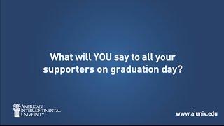 AIU graduates, who do you want to thank?