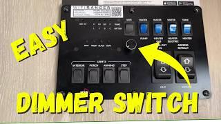 Easy! Install RV Dimmer Switch WeRV App Unity X1 Controller 12V LED Lights Rockwood Mini Lite Camper